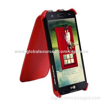 Premium flip design PU leather mobile phone cases for LG L90, unique style